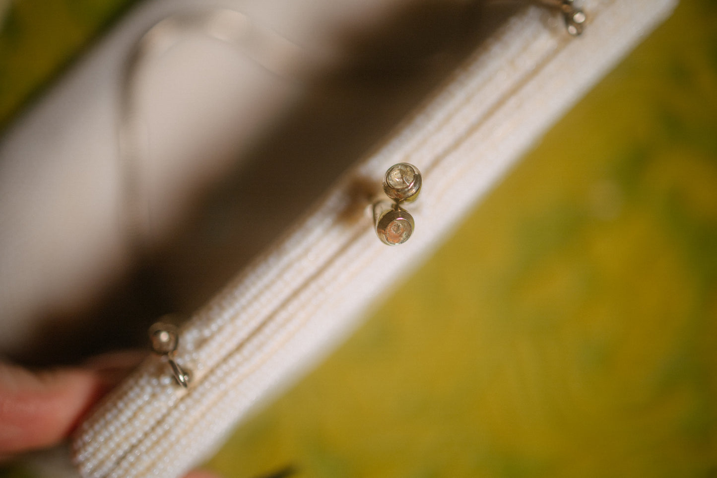 Vintage La Regale Ivory Beaded Evening Bag