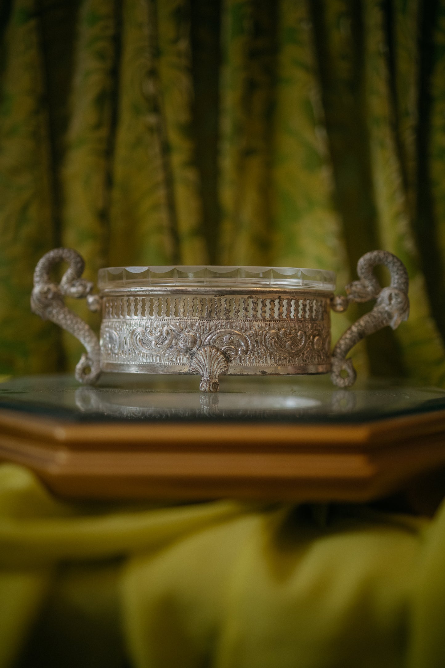 Antique Italian Silver-Plated Jardinière