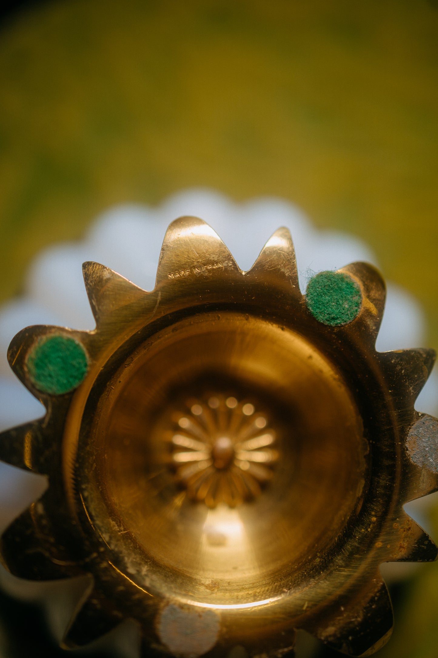 Antique French Gilt Opaline Dish