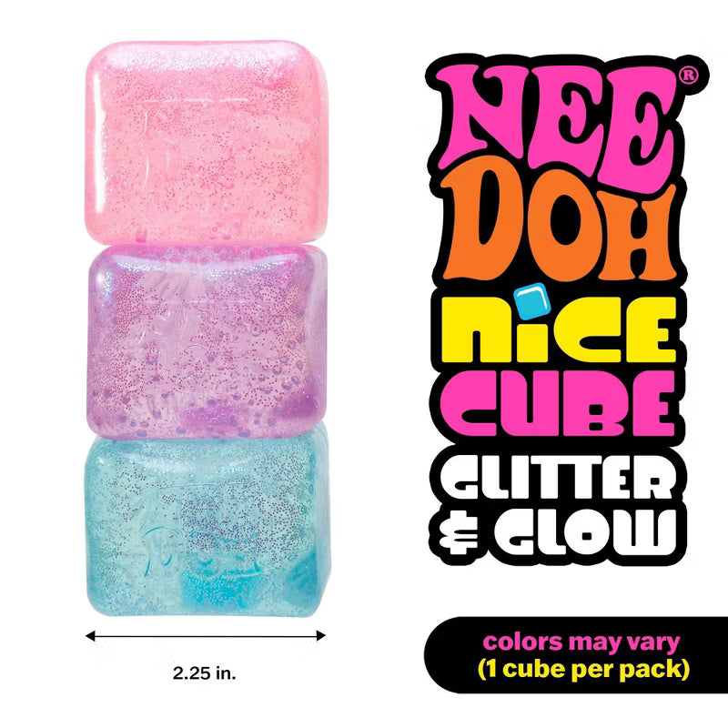 NeeDoh Nice Cube Glitter and Glow