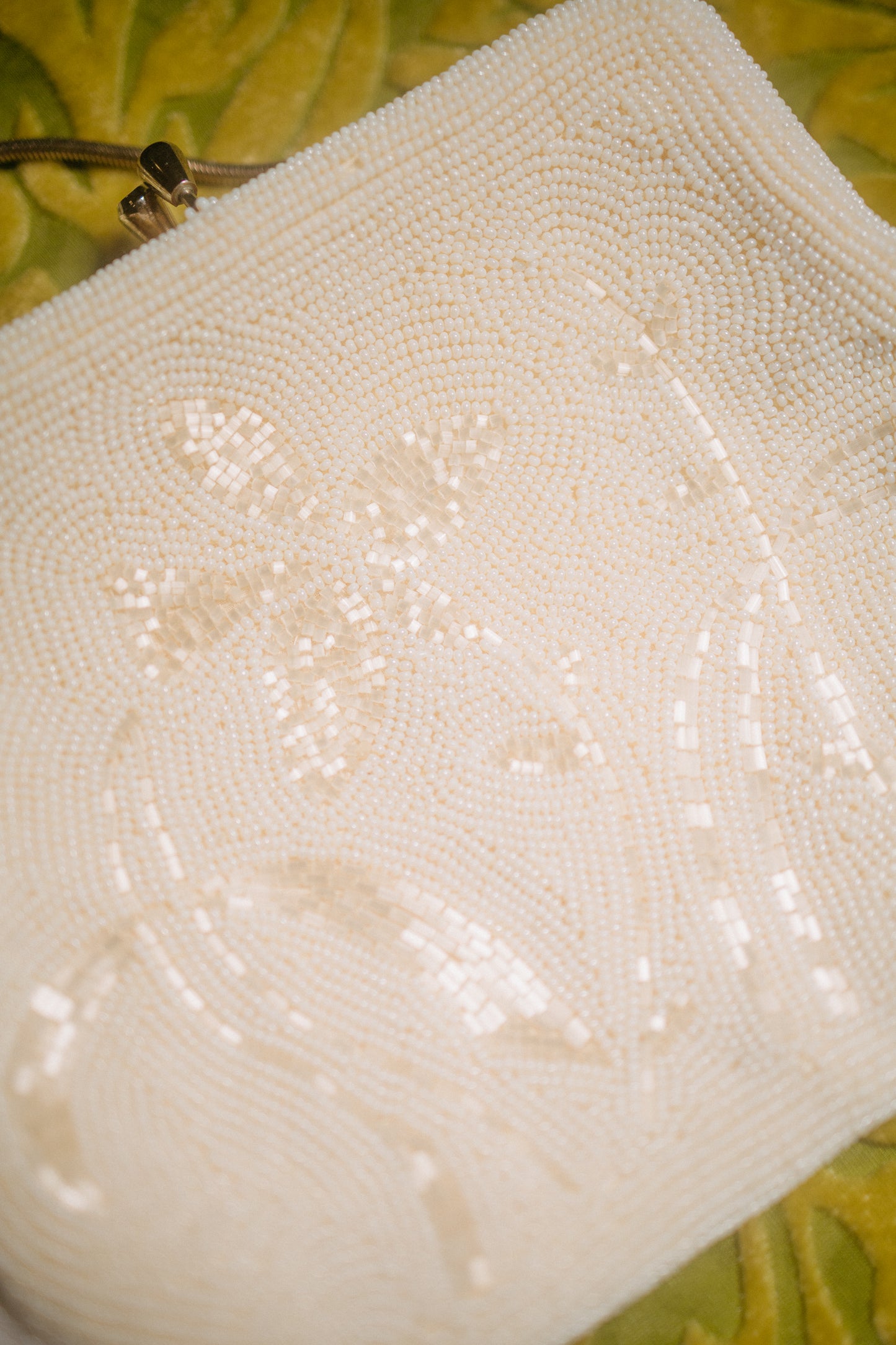 Vintage La Regale Ivory Beaded Evening Bag