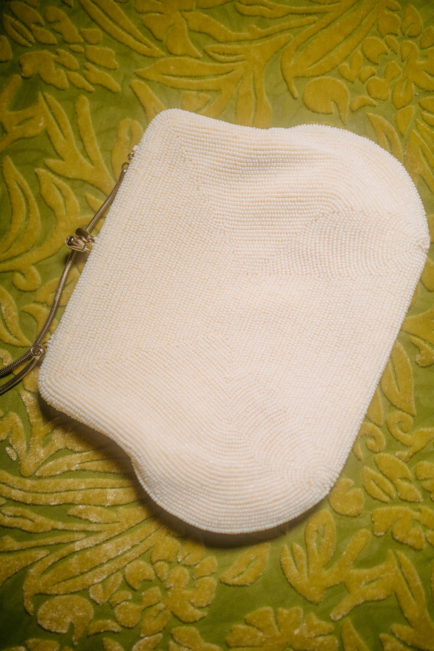 Vintage La Regale Ivory Beaded Evening Bag