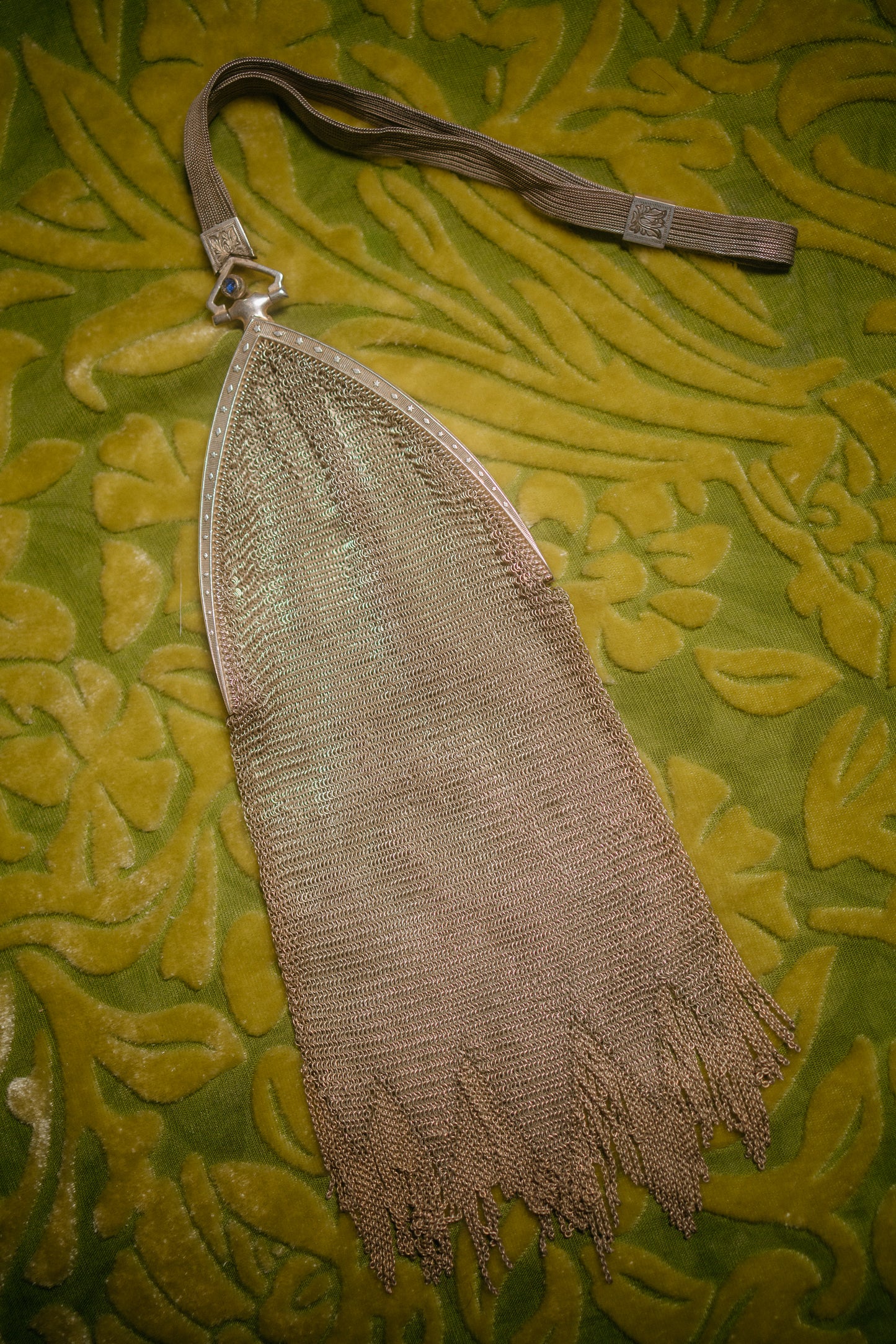 Whiting & Davis Art Deco Cathedral Frame Mesh Purse