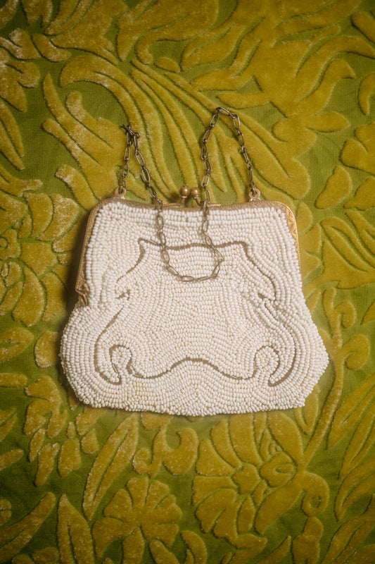 Antique Hand-Beaded Evening Bag