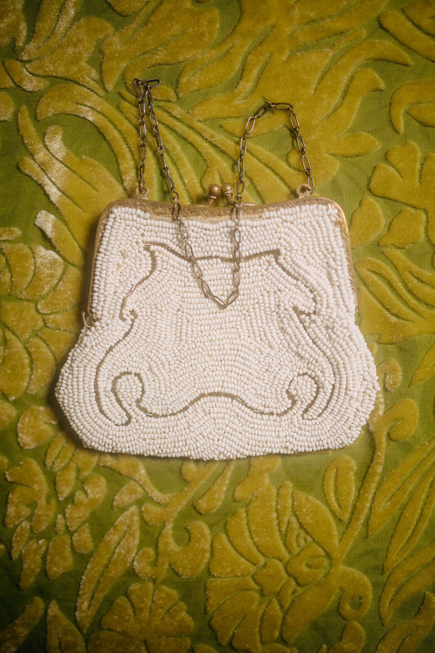 Antique Hand-Beaded Evening Bag