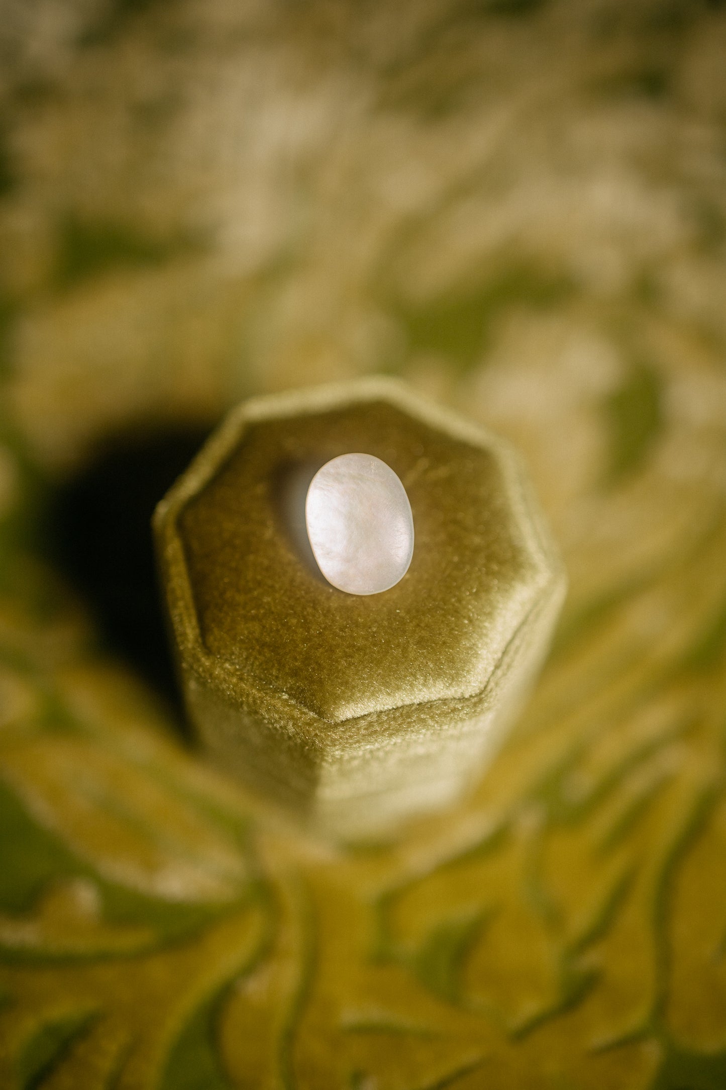 Mother-of-Pearl Cabochon Brooch